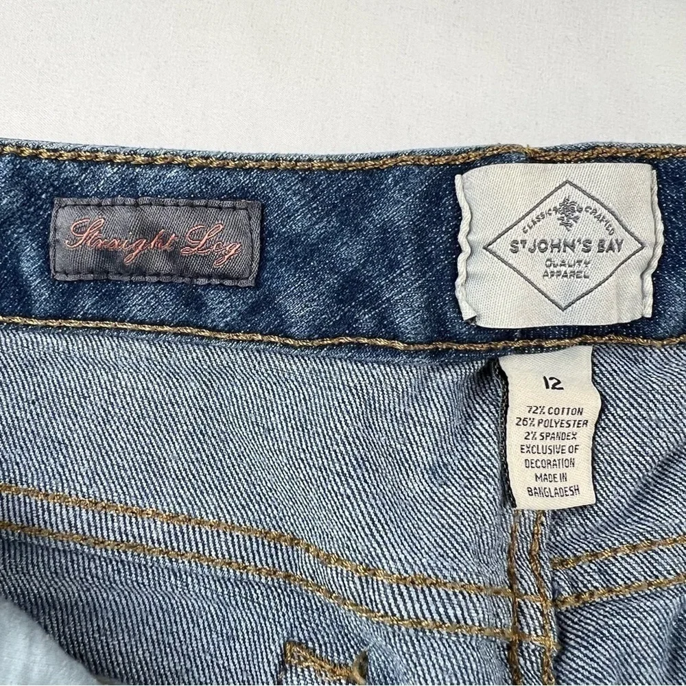 St John’s Bay - Women’s Jeans - Blue - Size 12 - Straight Leg - Picture 9 of 11